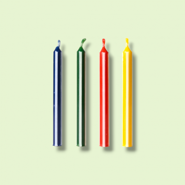 Colored pencil candles (18 units x 12 blisters)