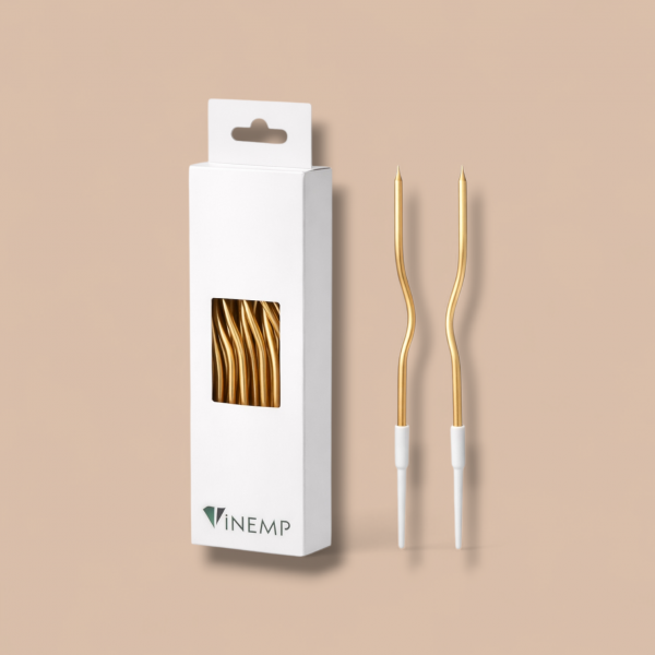 Velas elegant oro (24ud x 6 packs)