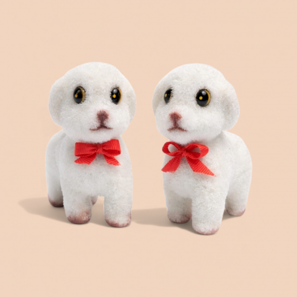 Oveja flocada pequeña